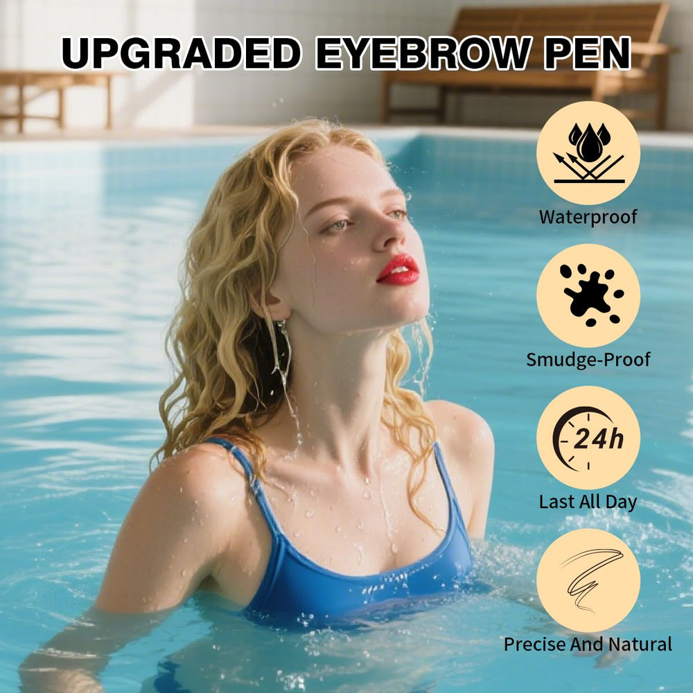 W3W brow pen brush tip enables easy blending and shaping.