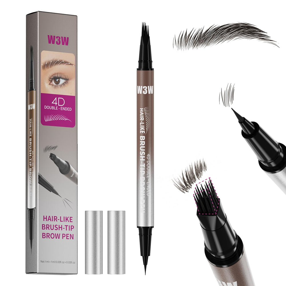 W3W Eyebrow Pen angled tip for precise arch and definition.