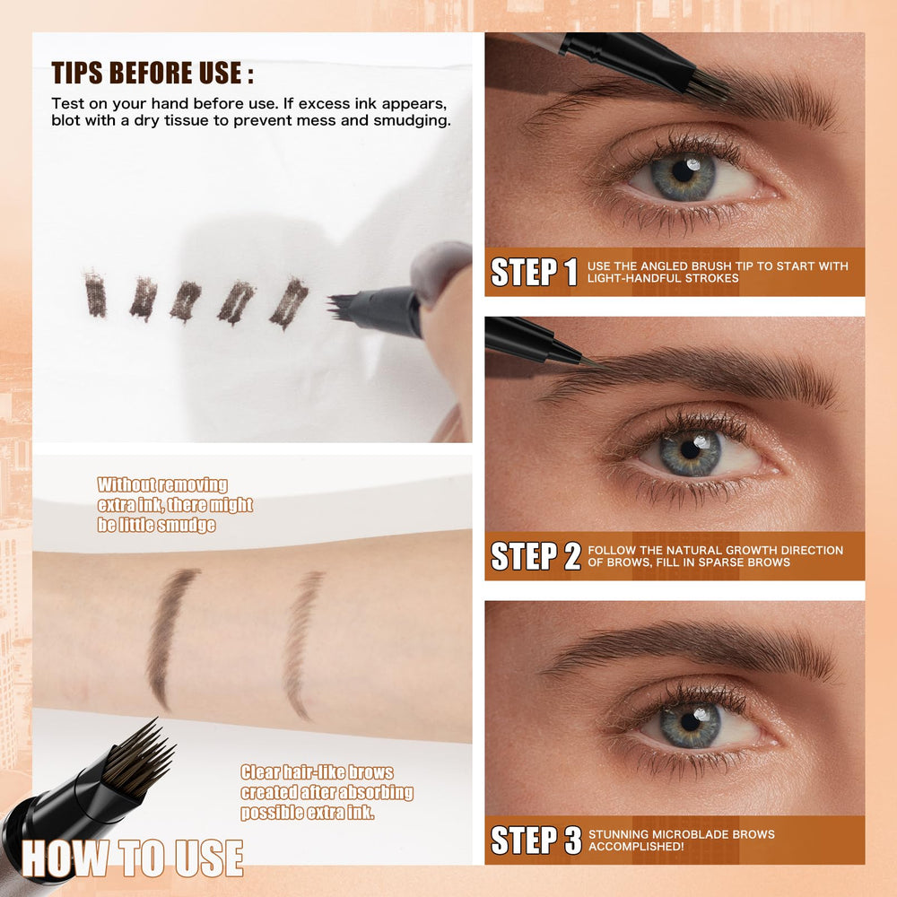 W3W Eyebrow Pen waterproof formula resists sweat and humidity.