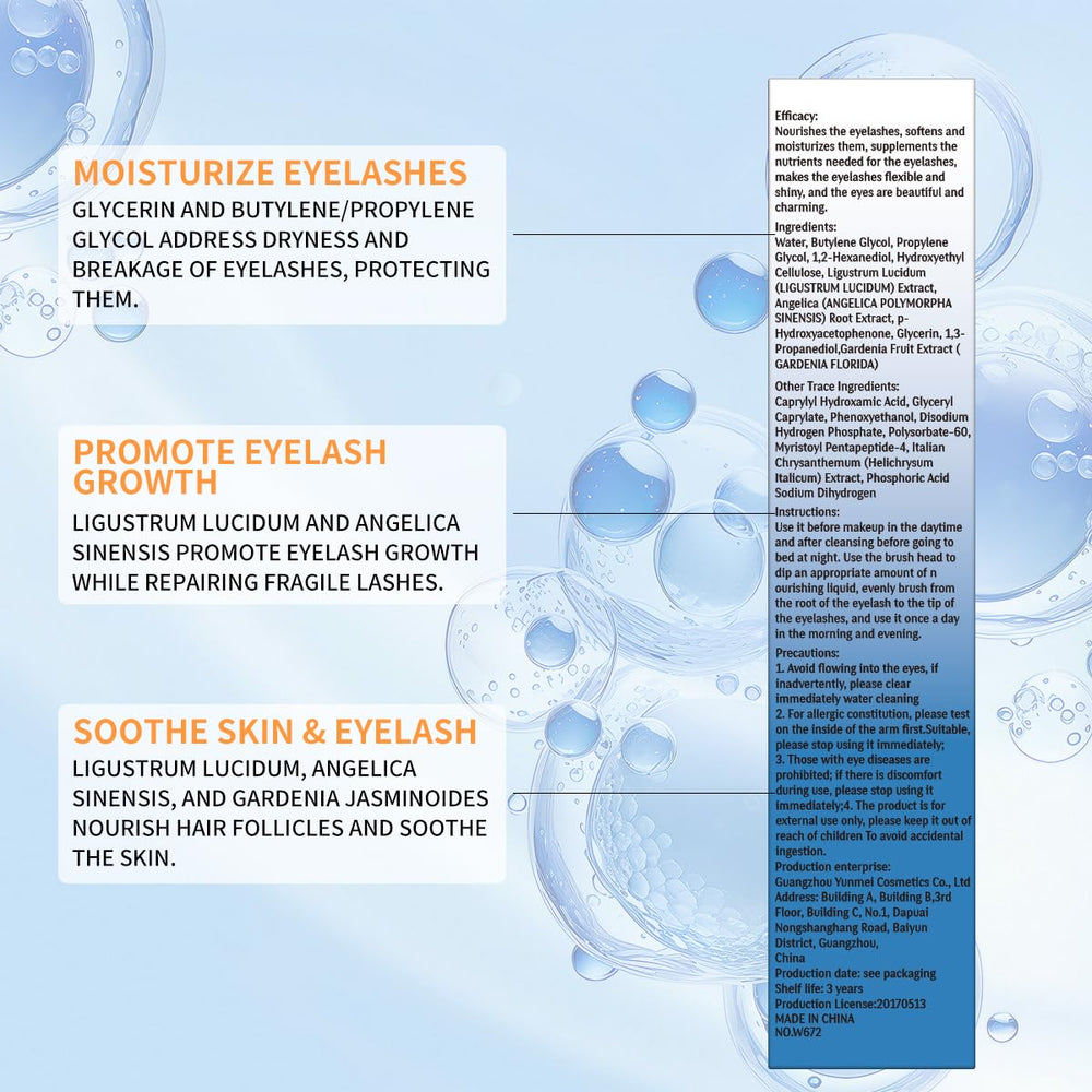 W3W Lash Serum packaging display suitable for travel and daily use.