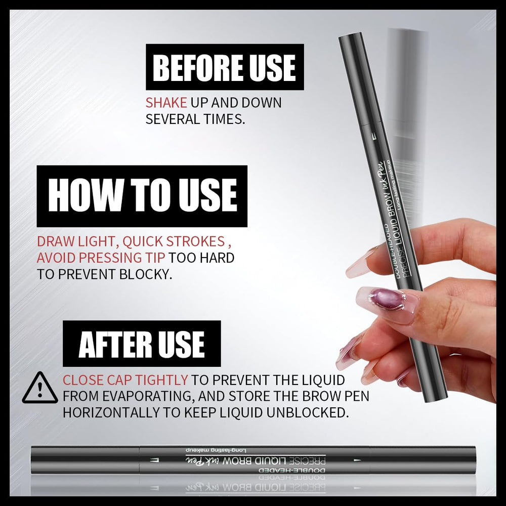 W3W Microblading Eyebrow Pencil soft brush tip blends color seamlessly