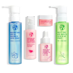 W7 Blueberry Burst Cleansing Gel bottle for antioxidant-rich hydration and cleansing.