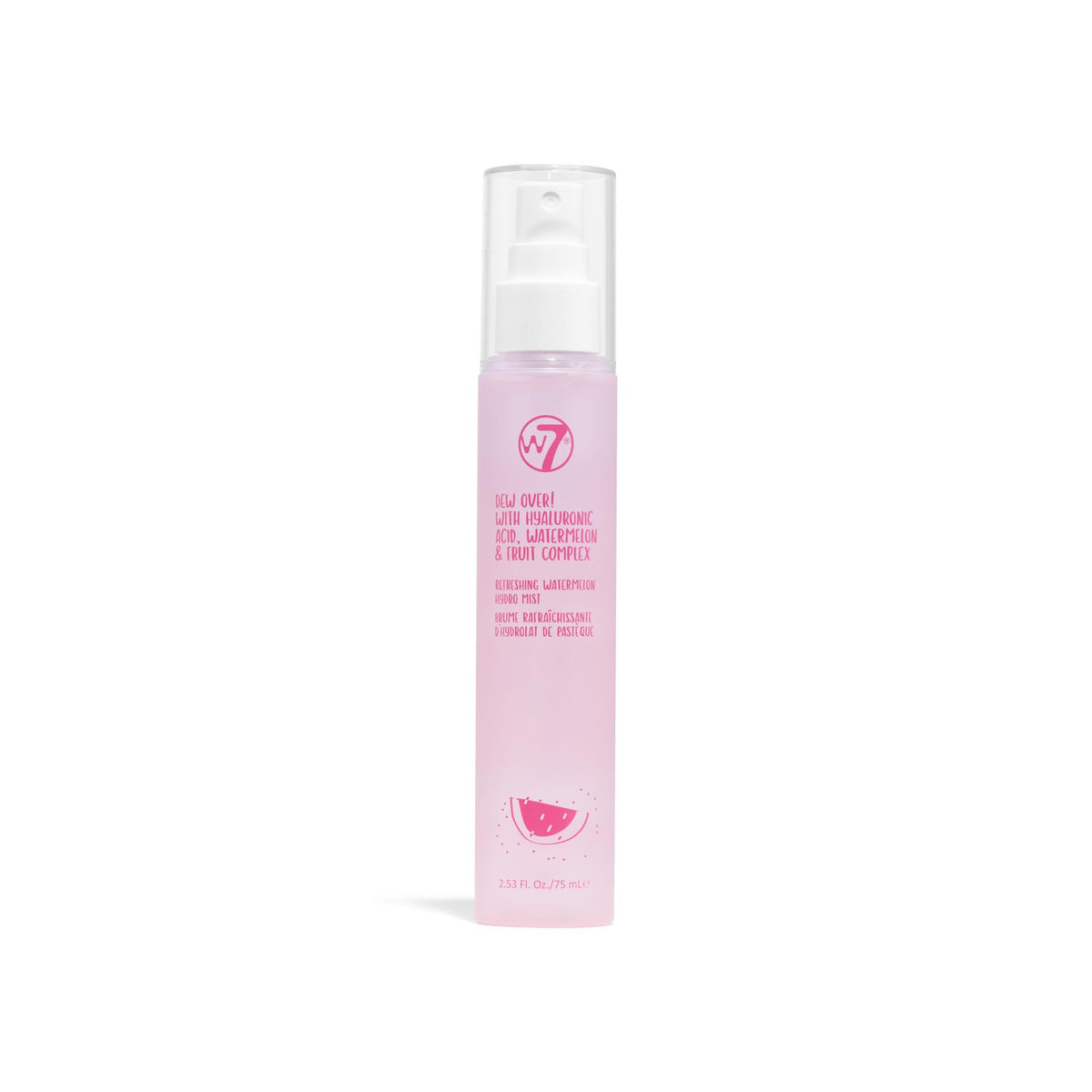 W7 Dew Over! hydrating mist bottle for on-the-go hydration and sensitive skin