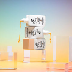 W7 Dewy Glow Drops on the body deliver a soft, even glow.