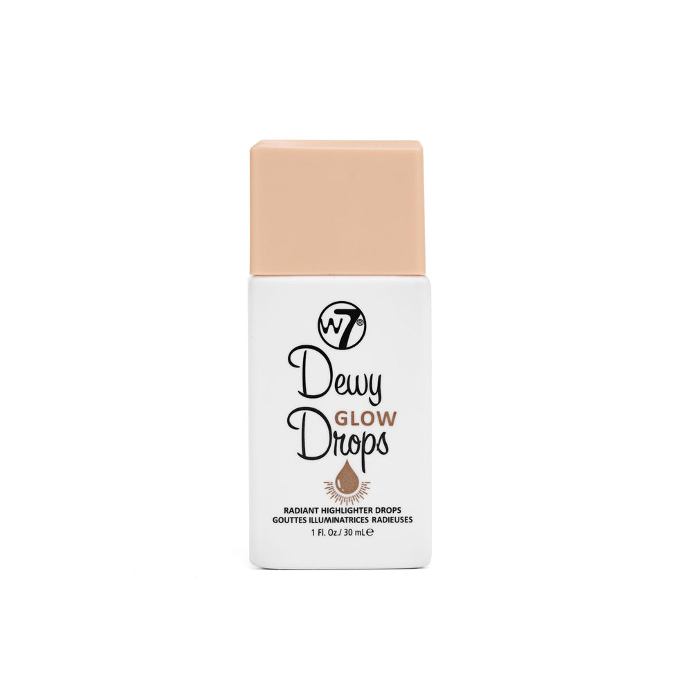 W7 Dewy Glow Drops bottle for a radiant dewy glow on skin.