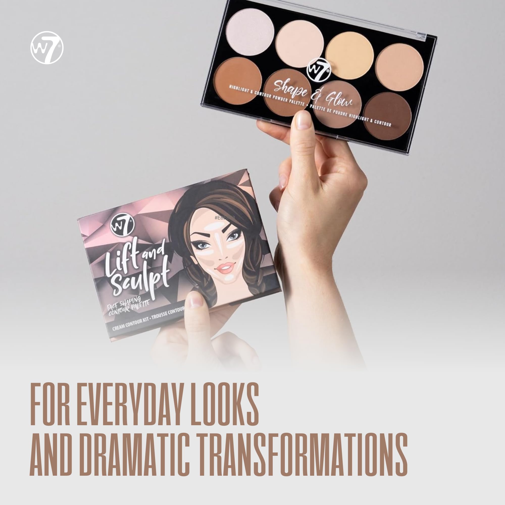 W7 Lift and Sculpt packaging with clear instructions for easy at home contouring