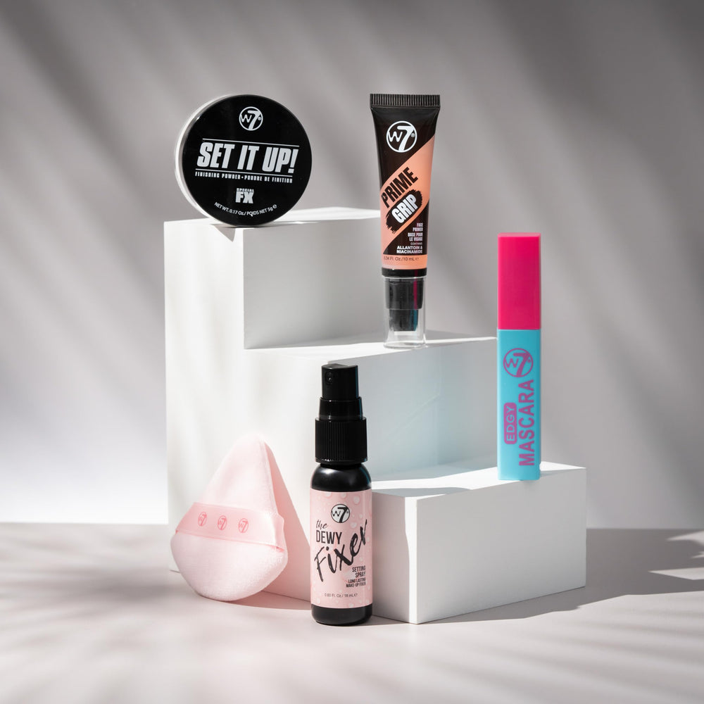 W7 On the Go Cuties mascara with travel wand delivers bold lashes.