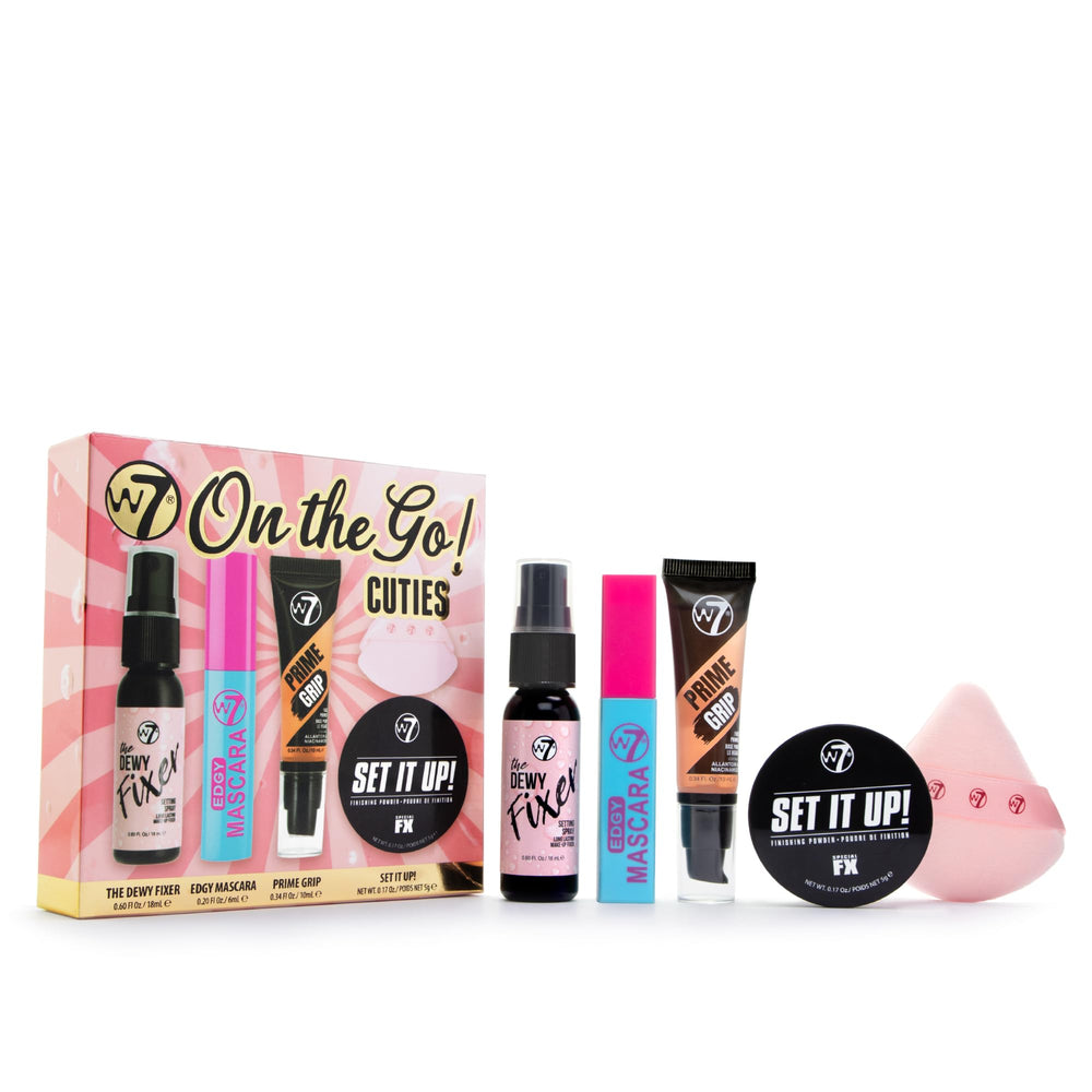 W7 On the Go Cuties primer compact ideal for quick on-the-go touch-ups.