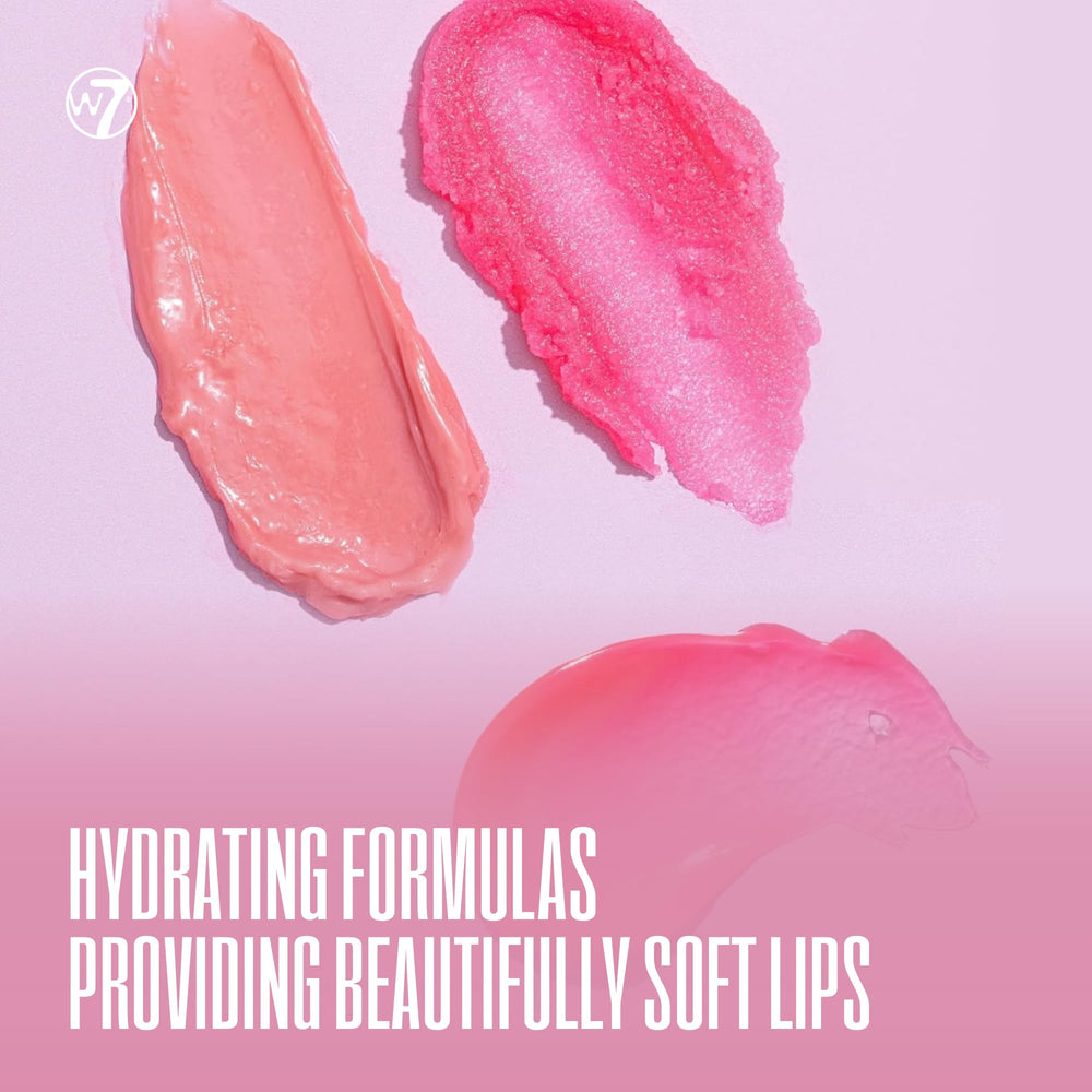 W7 Sweet Dreams applying lip scrub to exfoliate dry lips