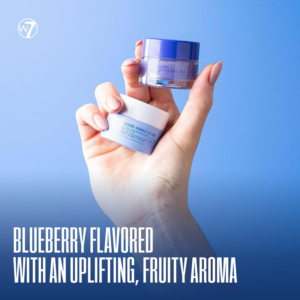 W7 Sweet Dreams scrub being applied in a circular motion for smoother lips.