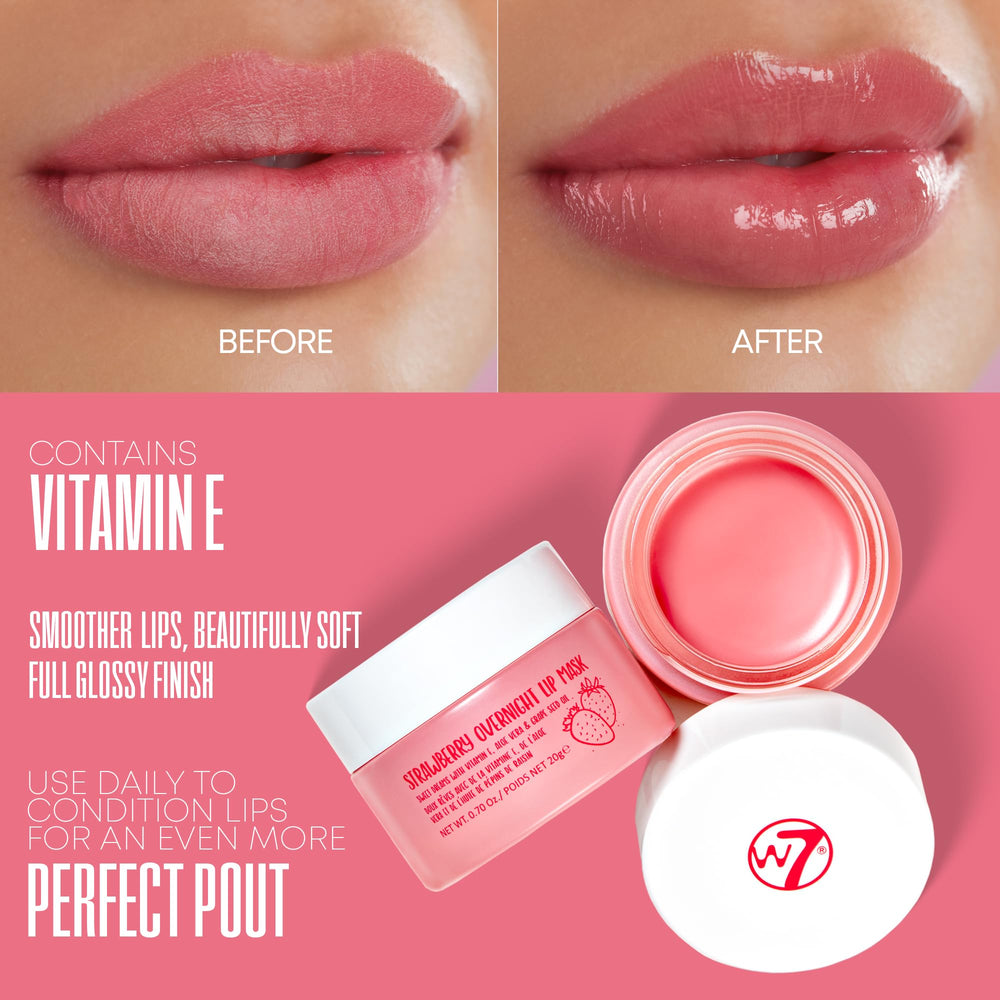 W7 Sweet Dreams packaging highlights premium lip care for daily moisture.