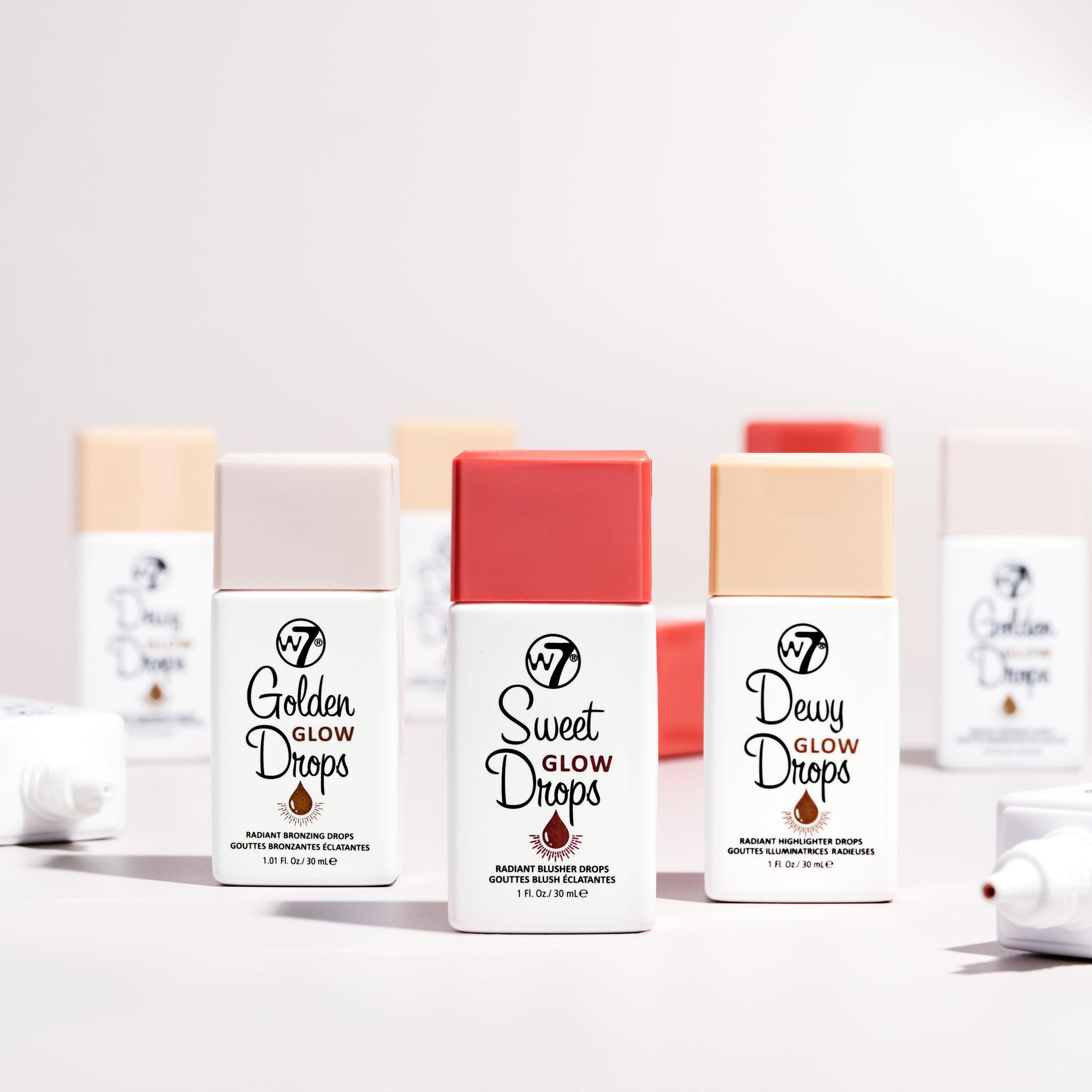 W7 Sweet Glow Drops cruelty-free packaging shown