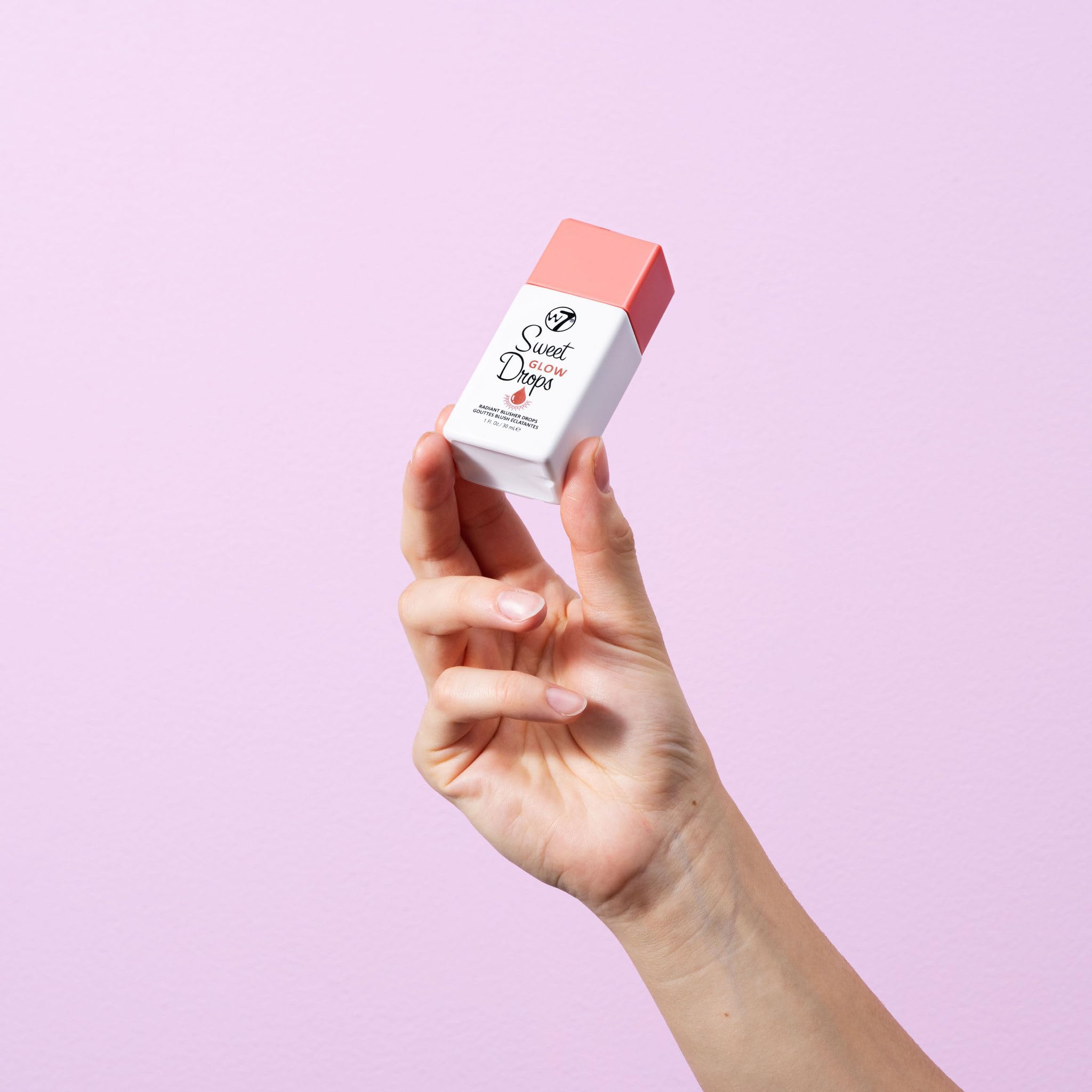 W7 Sweet Glow Drops used on face and body for sun-kissed glow