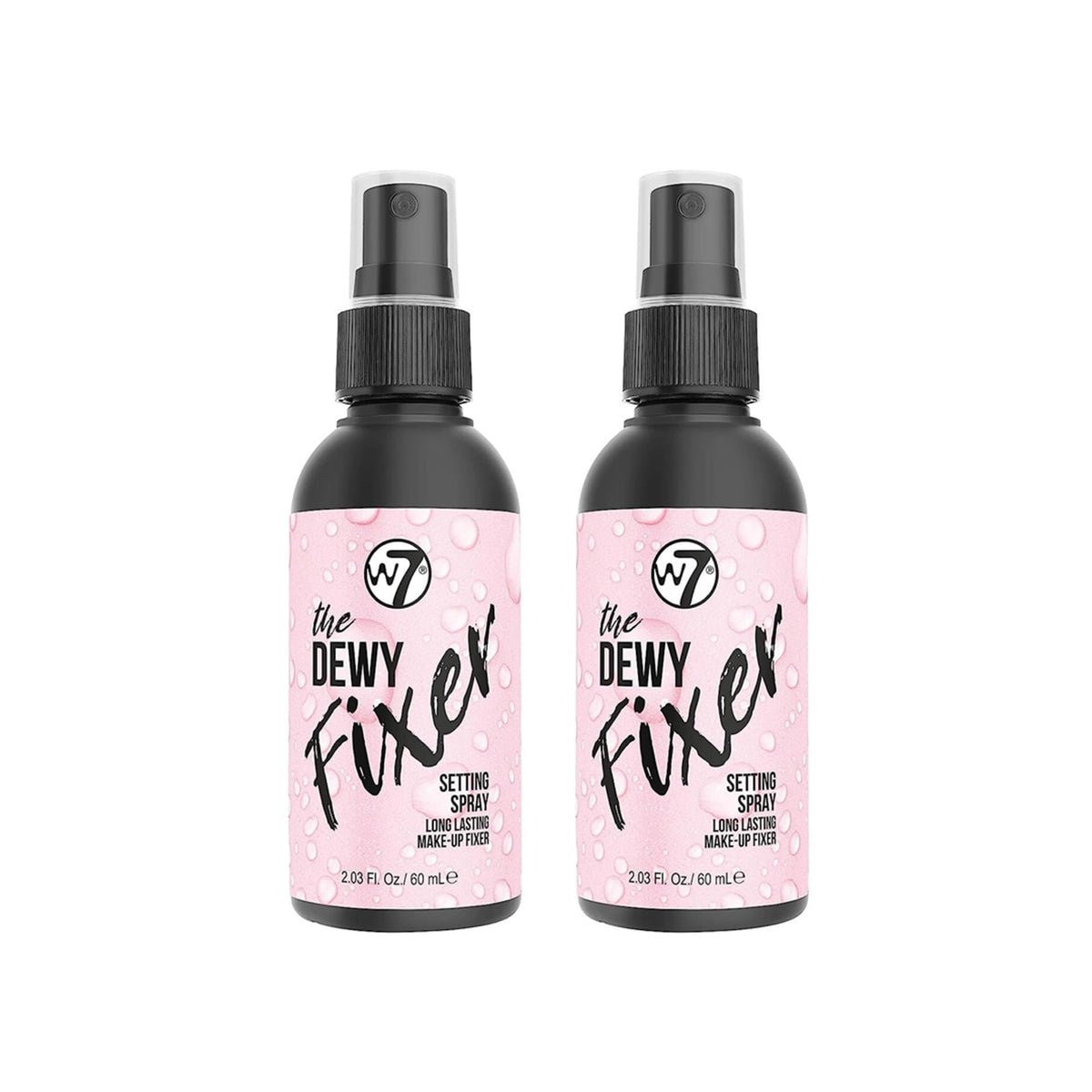 W7 The Fixer setting spray delivers a dewy finish and locks makeup in place.