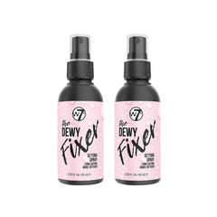 W7 The Fixer setting spray delivers a dewy finish and locks makeup in place.