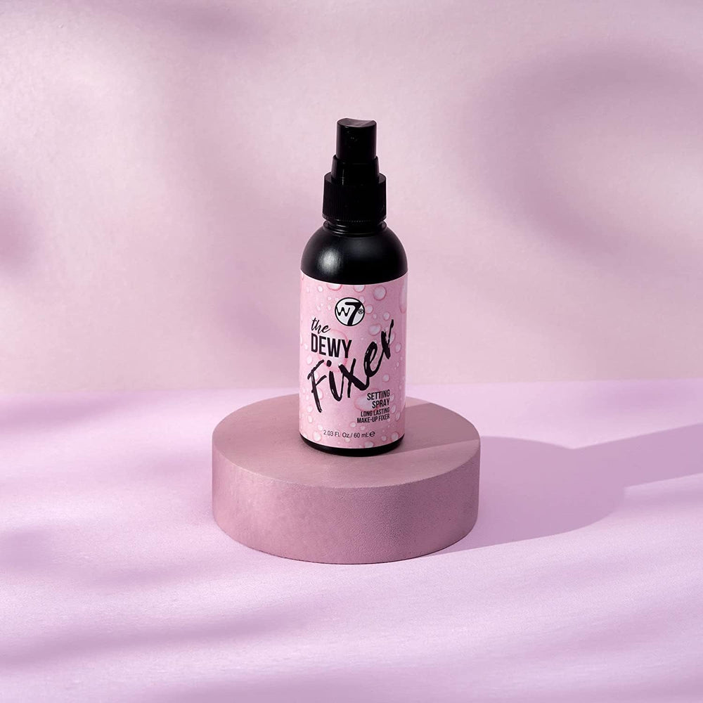 W7 The Fixer ultra-fine mist creates an even, natural glow.