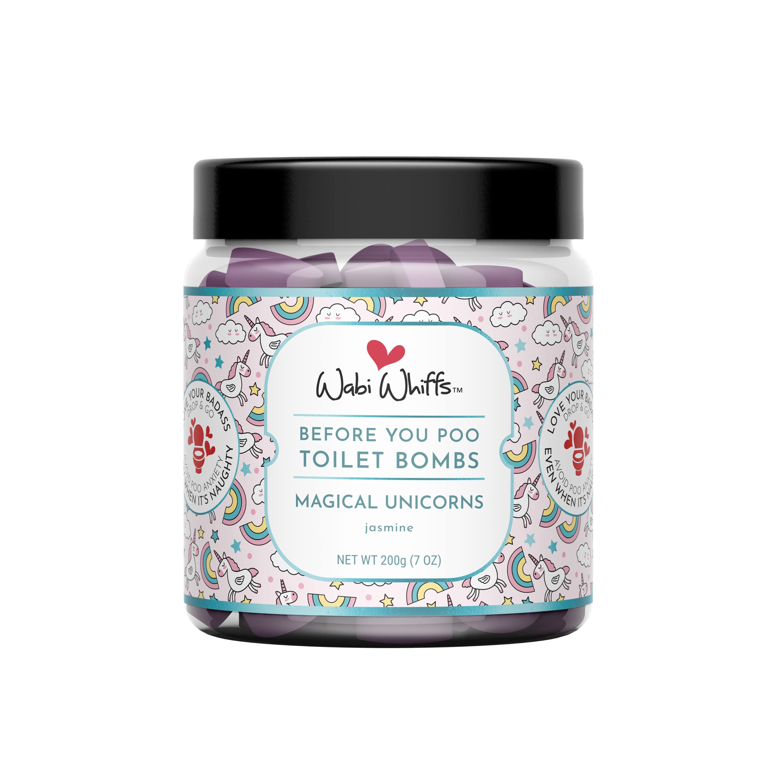 Wabi Whiffs magical unicorns packaging shows kid-friendly aromas for shared bathrooms