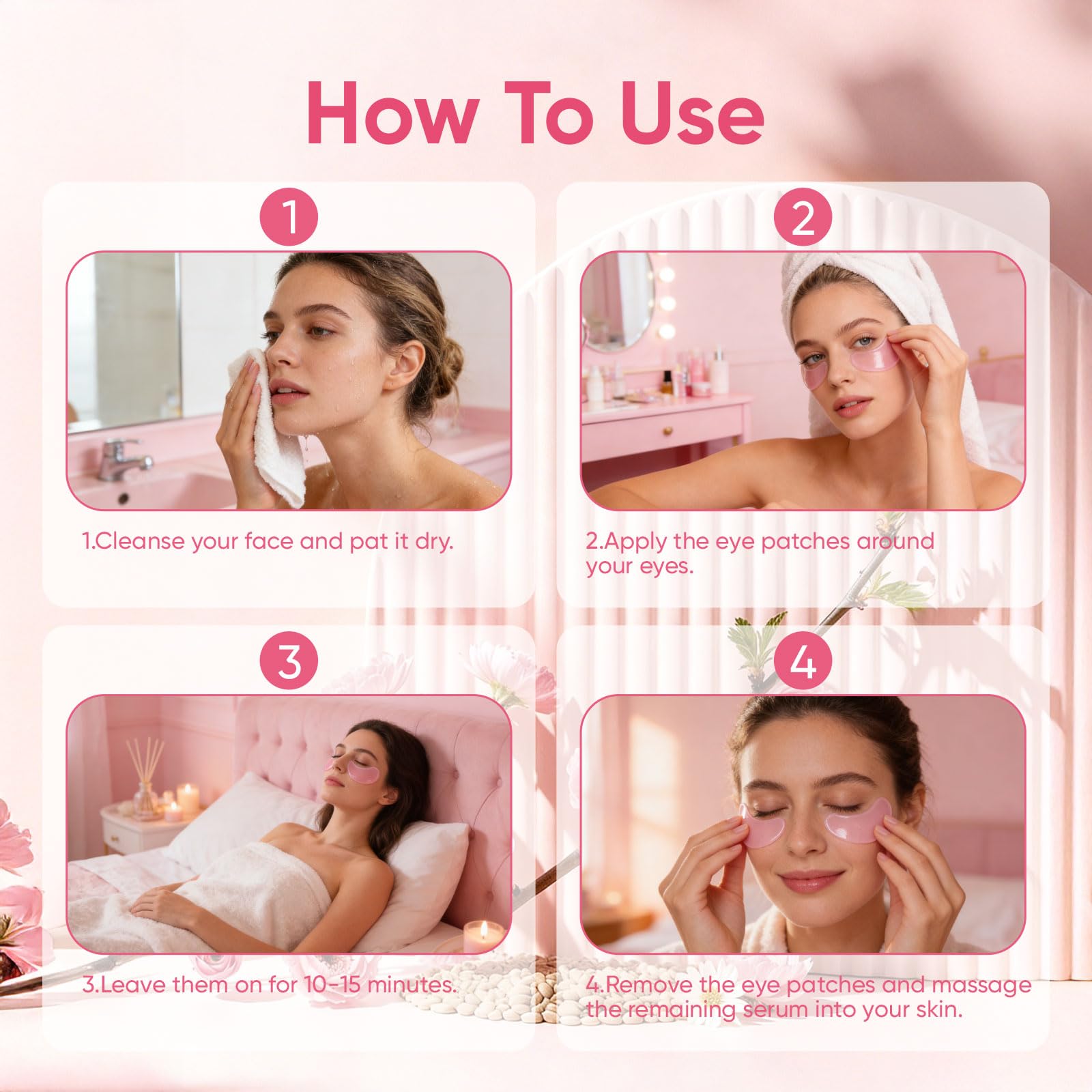 WAESKI Instalift patches target dark circles for brighter under-eye area.