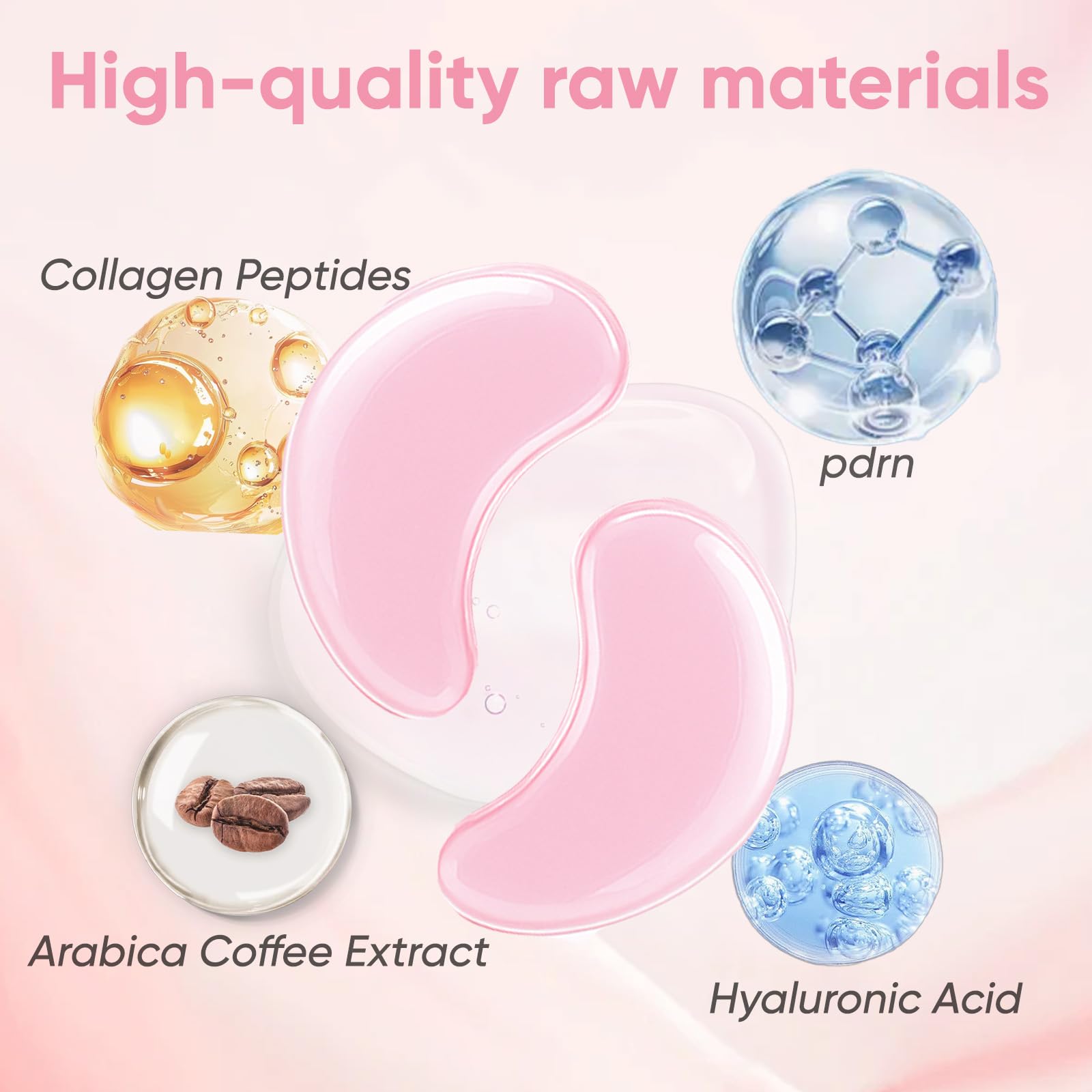 WAESKI Instalift hydrogel texture eye patches adhere gently to skin.