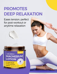 Wagomars magnesium lotion creamy texture glides on smoothly and hydrates.