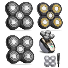 WAHFOX universal 3-pcs 5-blade heads pack for quick replacement