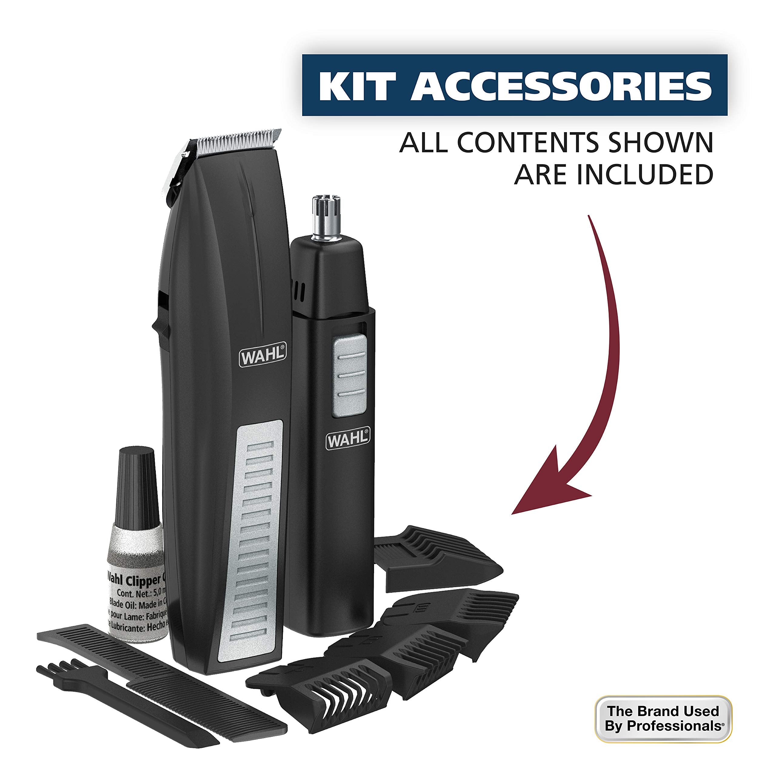 Compact Wahl trimmer in use for quick touch-ups