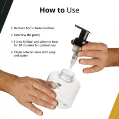 Wahl Professional 12-oz pre-mixed lather bottle included in kit.