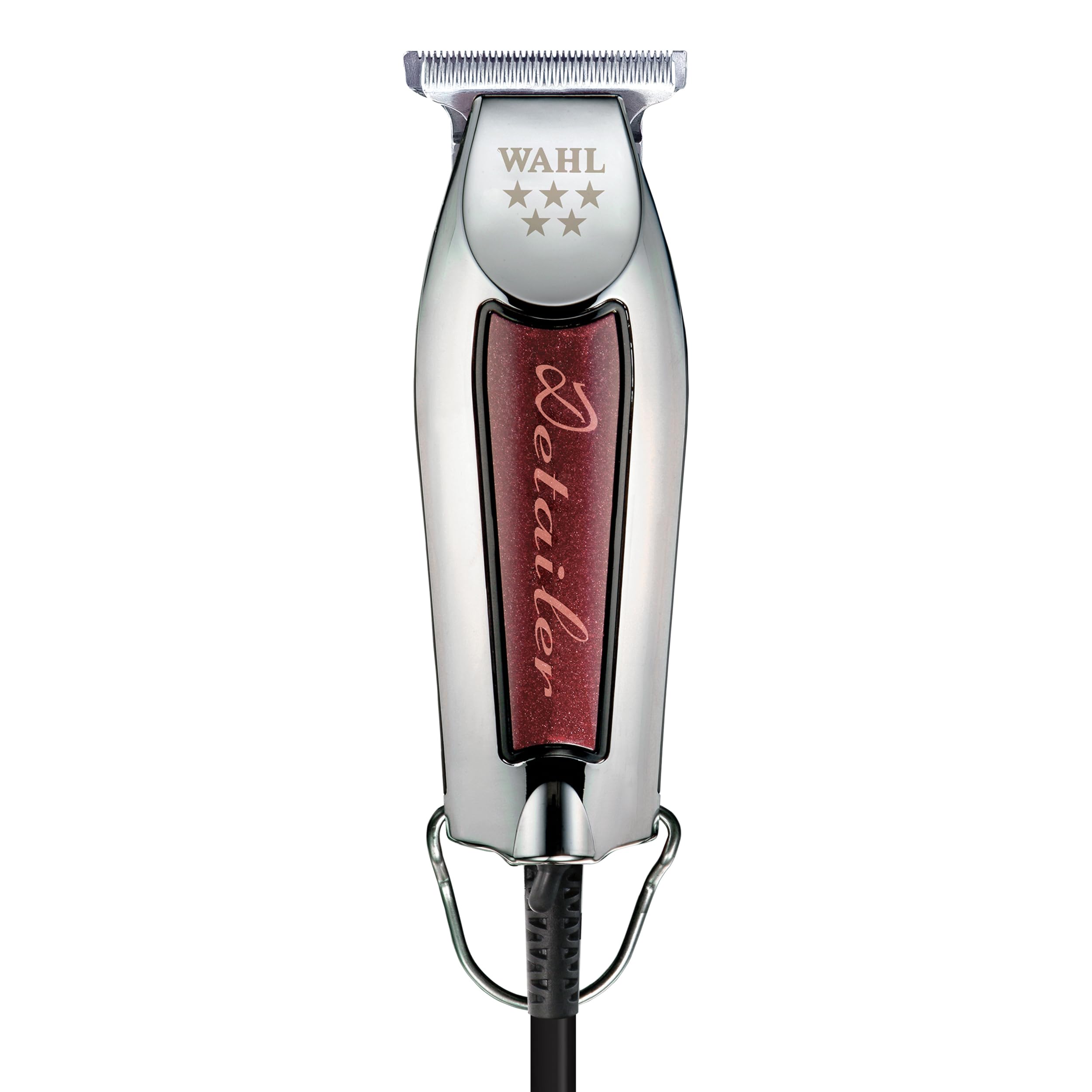 Wahl Professional Detailer Trimmer Burgundy blade close-up for ultra-precise detailing