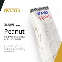 The lightweight handle on the Wahl Peanut Clipper enables comfortable, precise trimming sessions