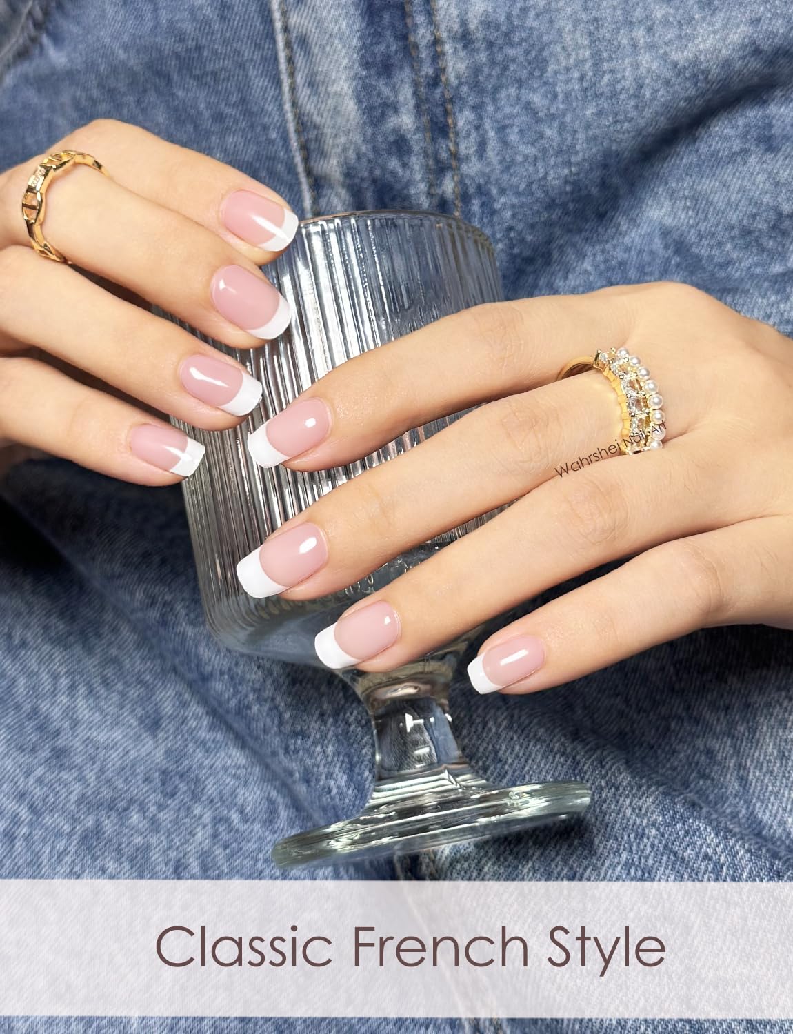 Wahrshei easy-application stickers save time on nail art.