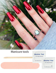 Wahrshei included nail file and tools for precise DIY application
