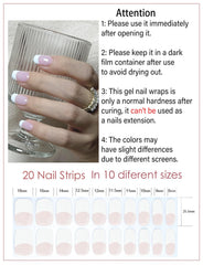 Wahrshei uv gel-nail stickers: quick, glossy finish for nails.