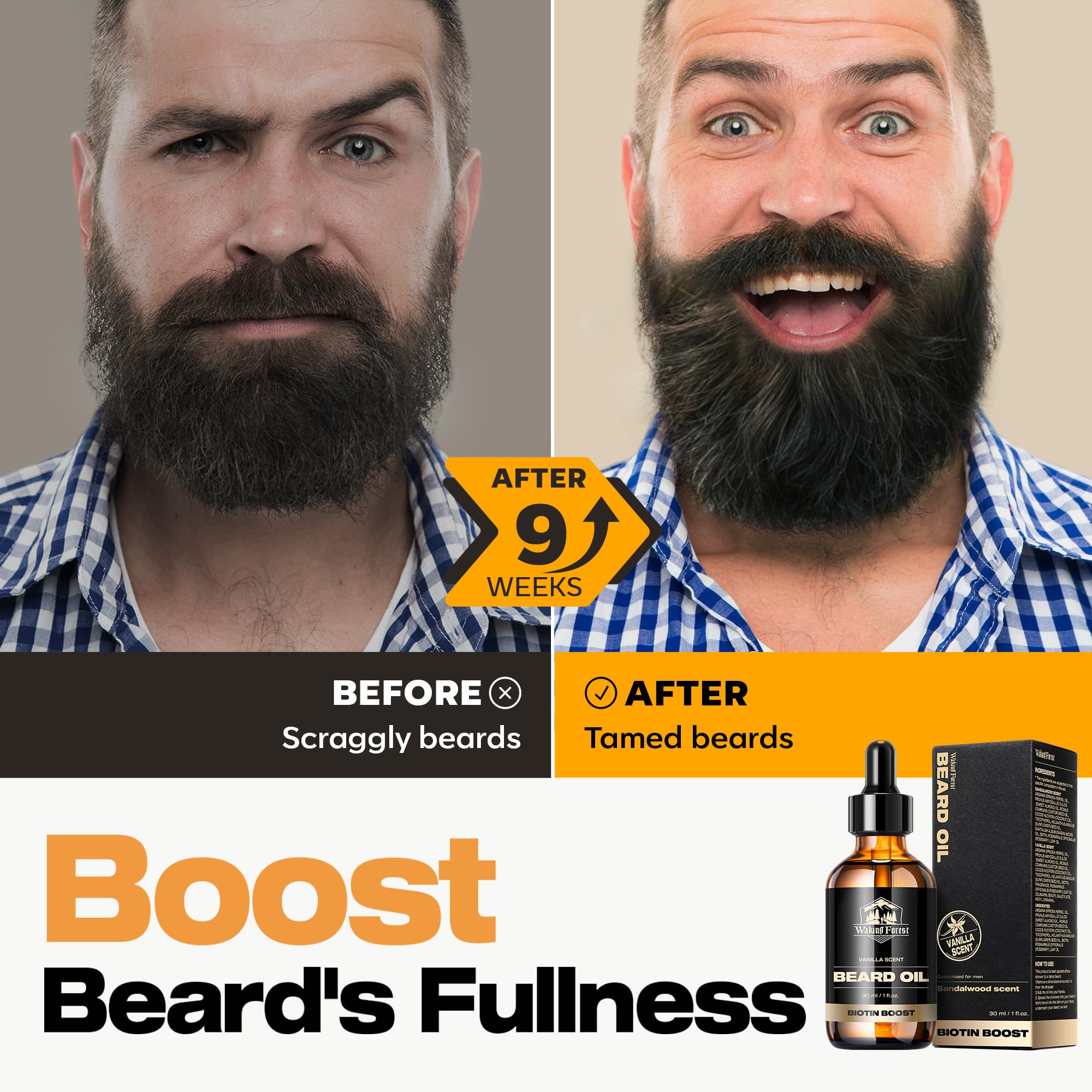 Amber bottle with dropper highlights castor and rosemary blend