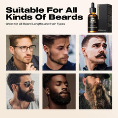Waking Forest beard oil with sunflower oil highlights skin hydration for the beard.