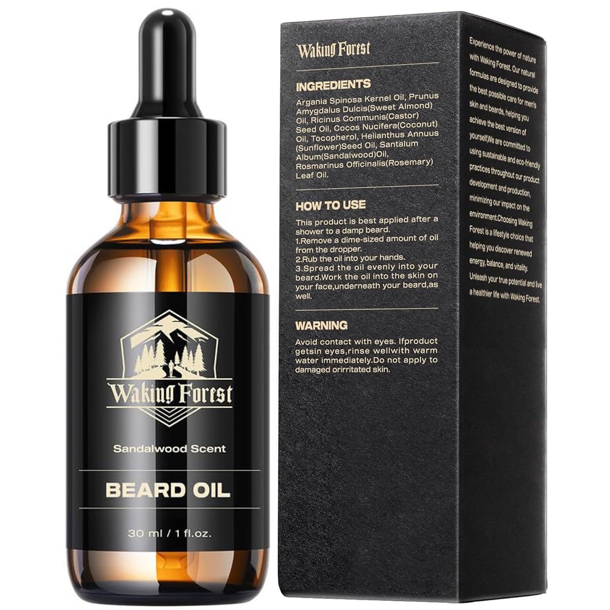 Waking Forest daily grooming routine for healthier, hydrated beards.