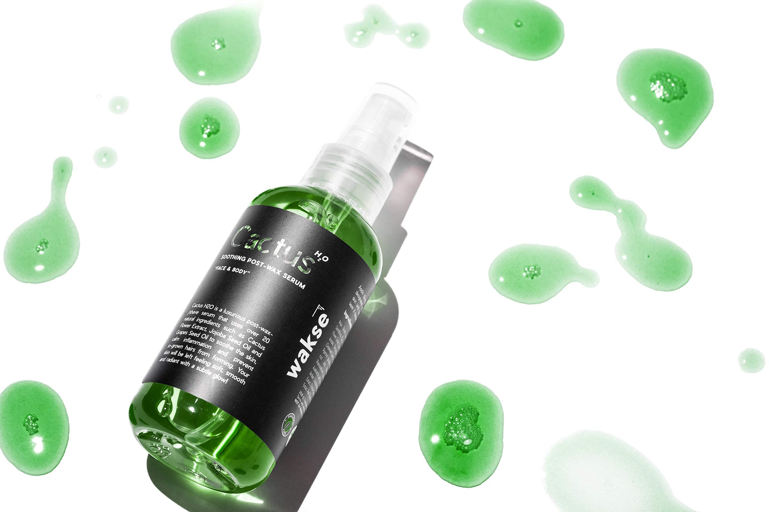 Wakse Cactus H2o Serum ingredients include aloe and chamomile for sensitive skin.