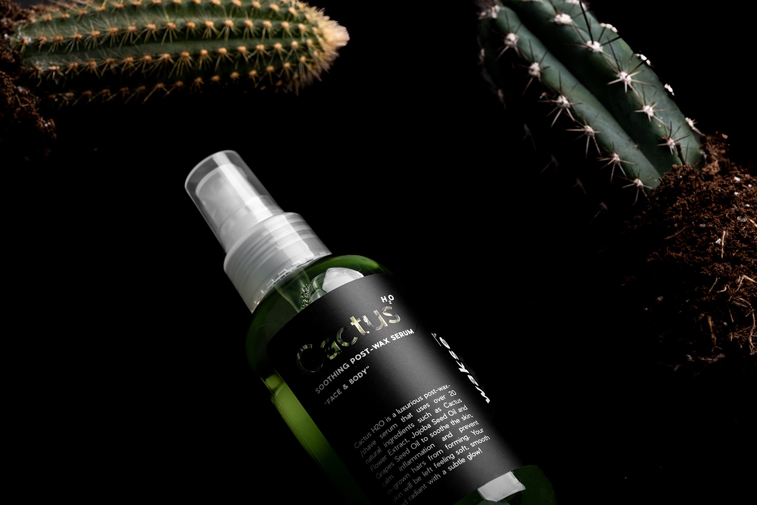 Wakse Cactus H2o Serum texture closeup shows lightweight formula.