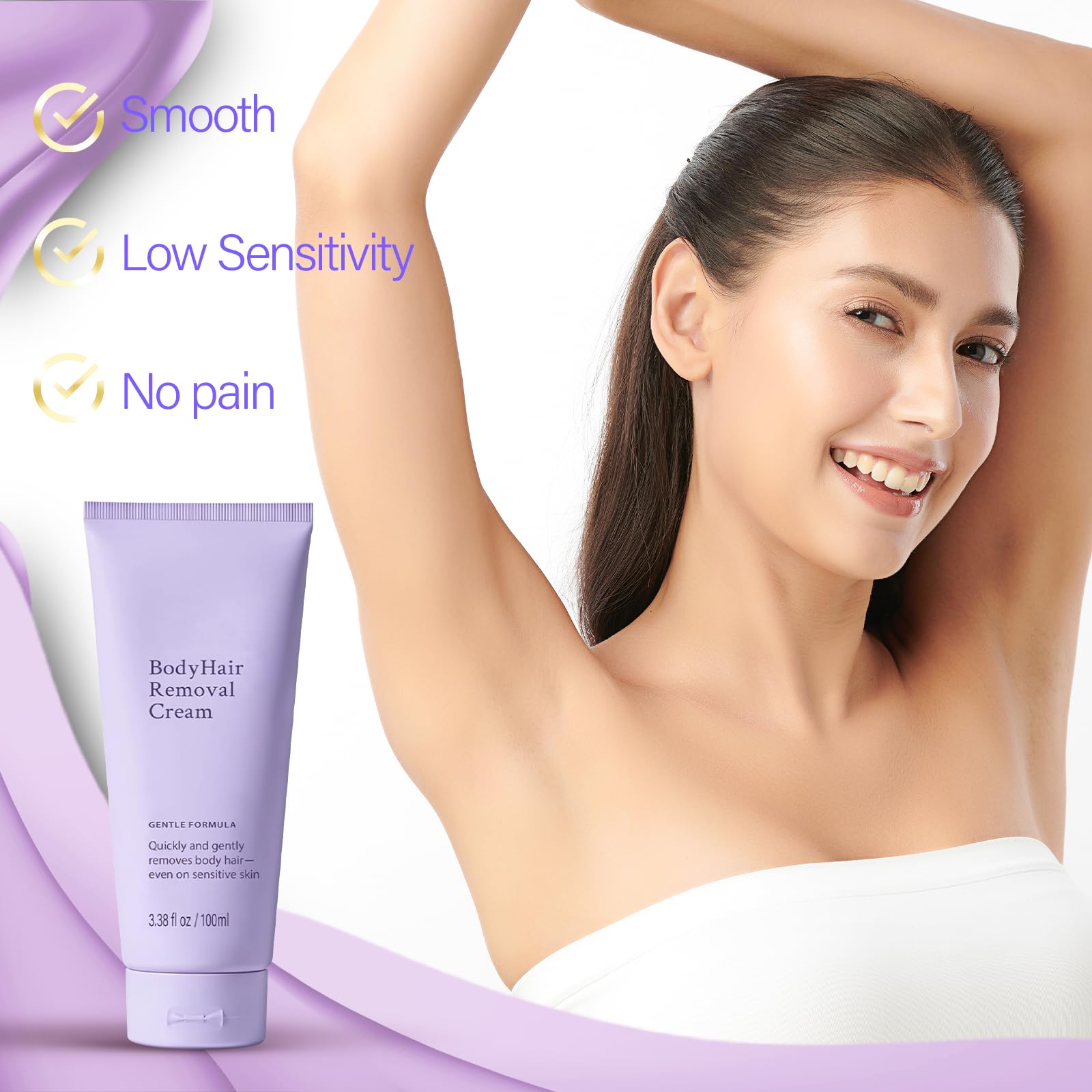 WALEJUC hair removal cream for underarms reduces irritation