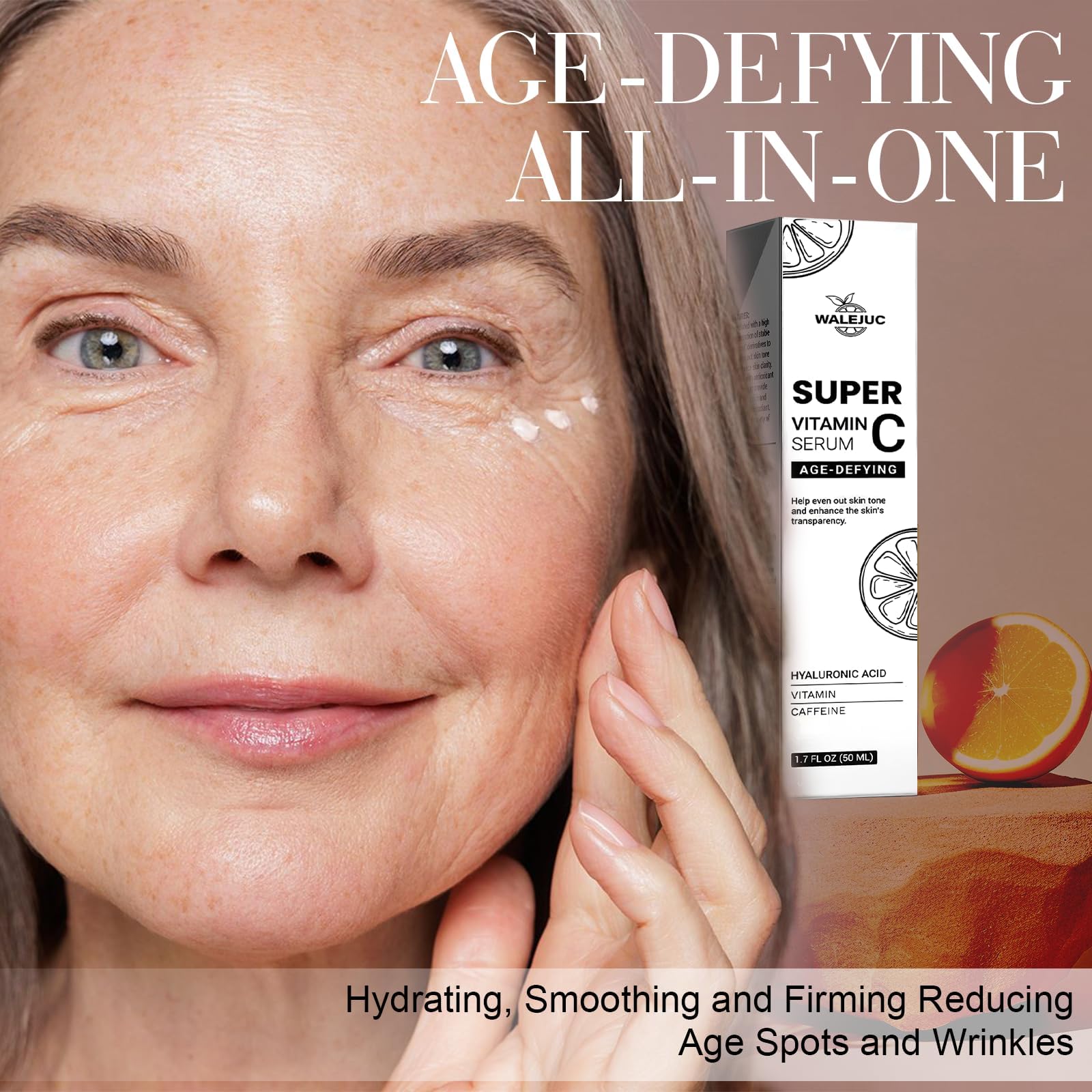 WALEJUC serum packaging box highlighting premium formulation and dosage.