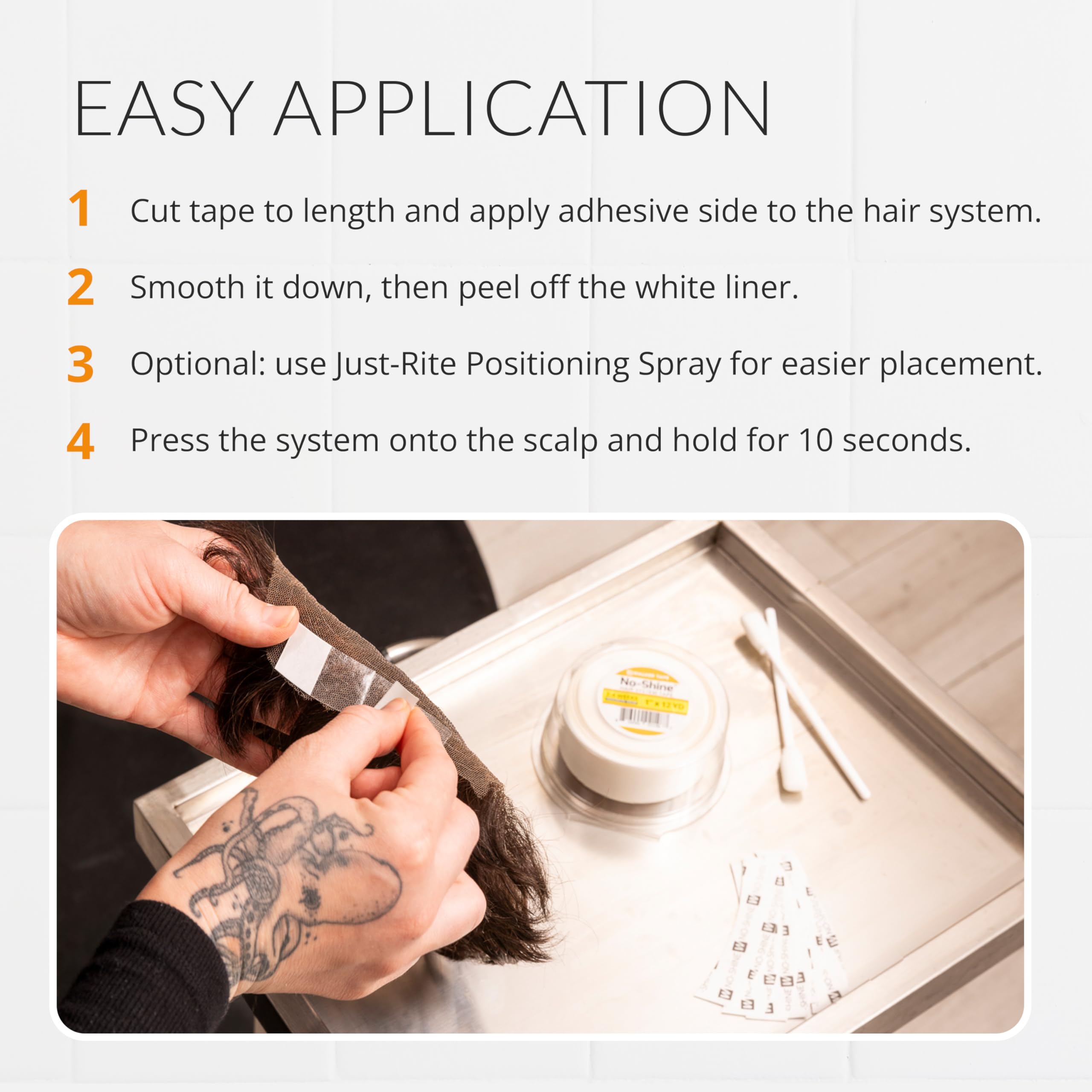 Walker Tape No-Shine Roll hypoallergenic comfort for sensitive users.