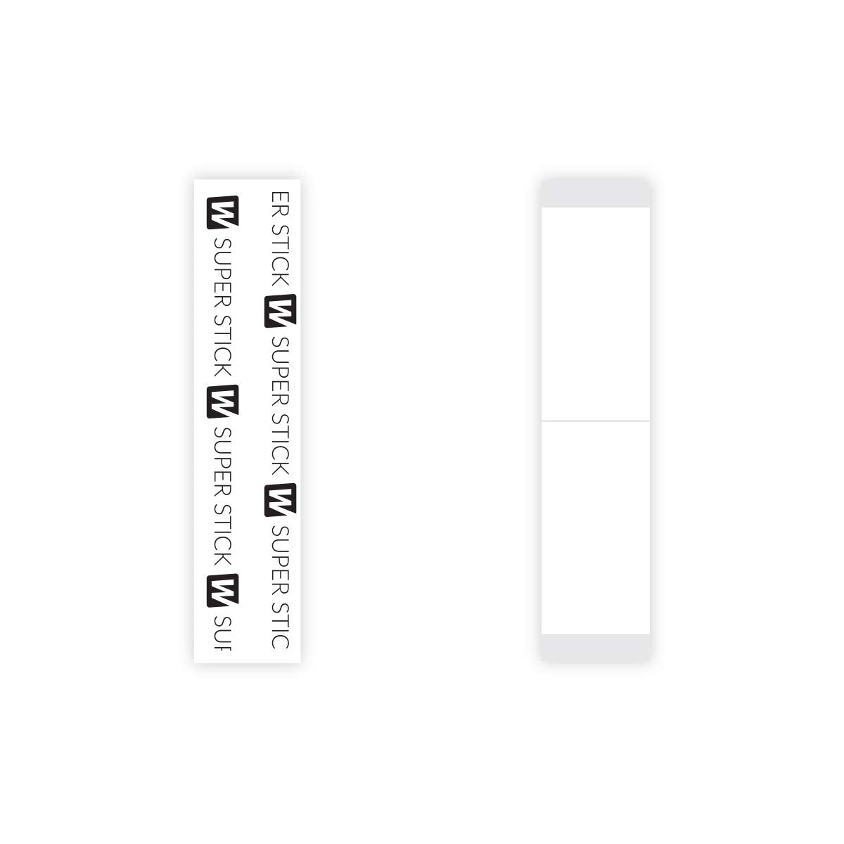 Walker Tape Straight Strip Clear 3/4 x 3 inches showing extended-wear hold and skin-friendly appearance