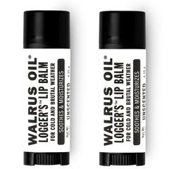Walrus Oil Logger's Lip Balm in an oval stick for silky, non-greasy lip protection.