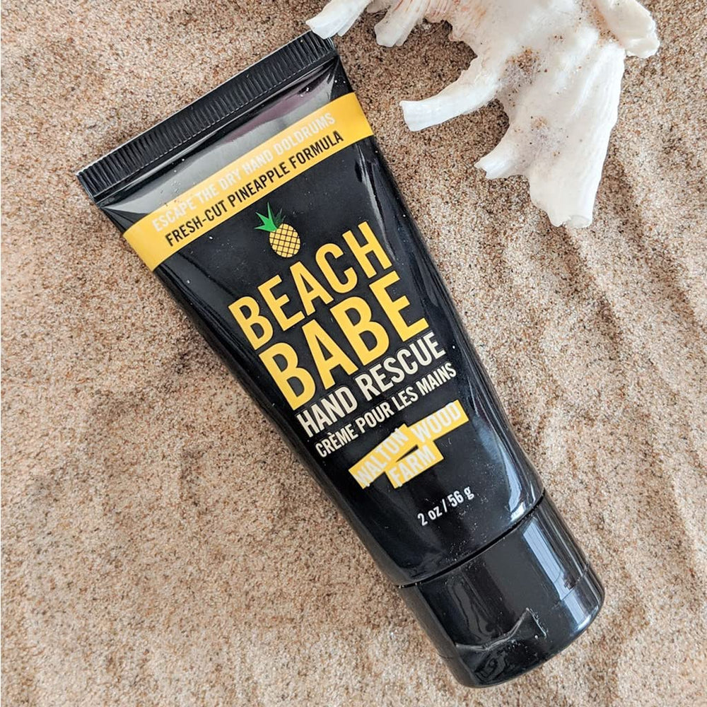 Walton Wood Farm Beach Babe hand cream in purse-size tube for daily moisture.