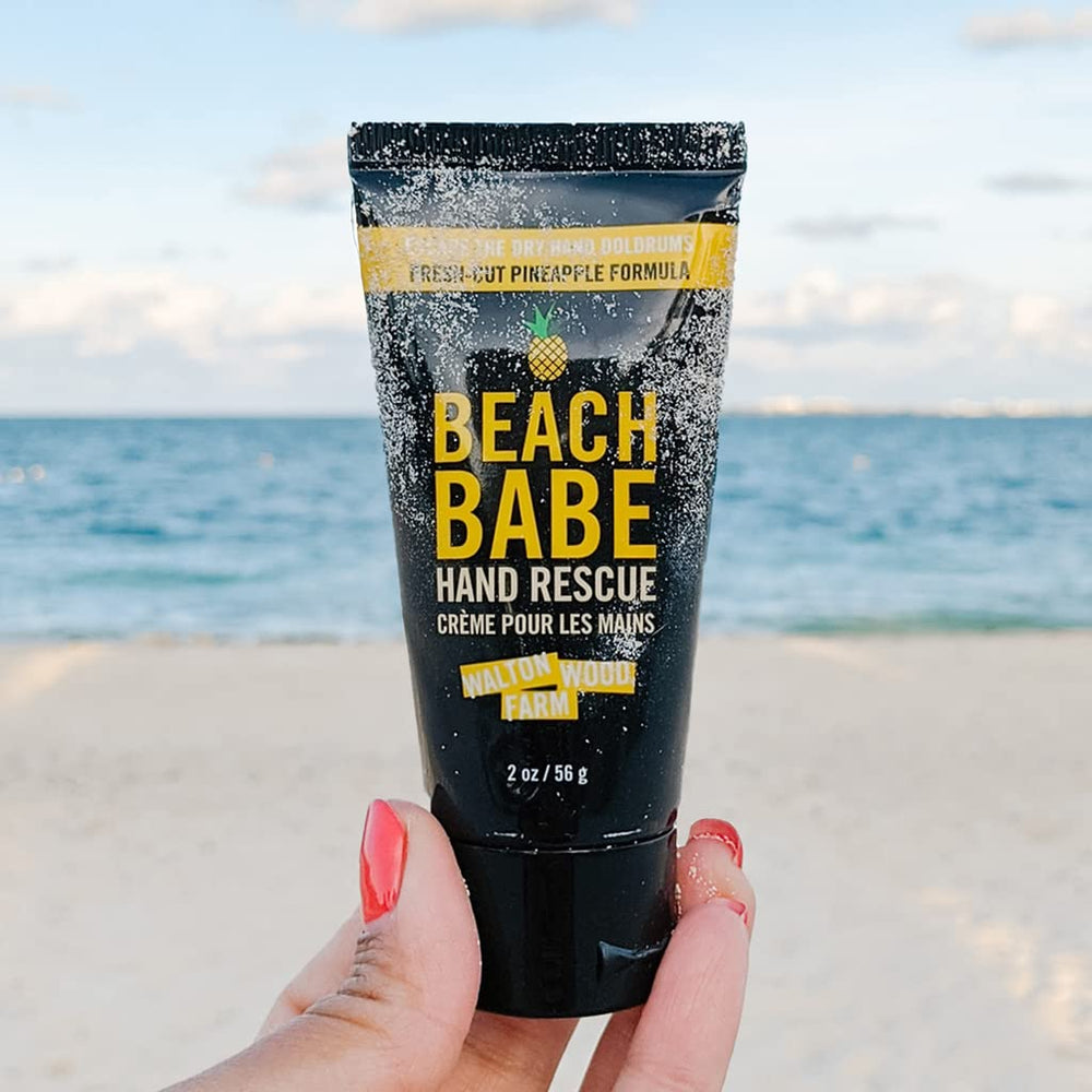 Walton Wood Farm Beach Babe ingredients close-up with shea and cocoa butter.