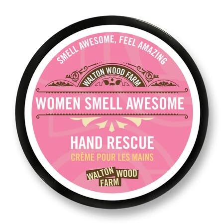 Walton Wood Farm Hand Rescue 4oz bottle provides deep hydration and fast absorption for dry hands.