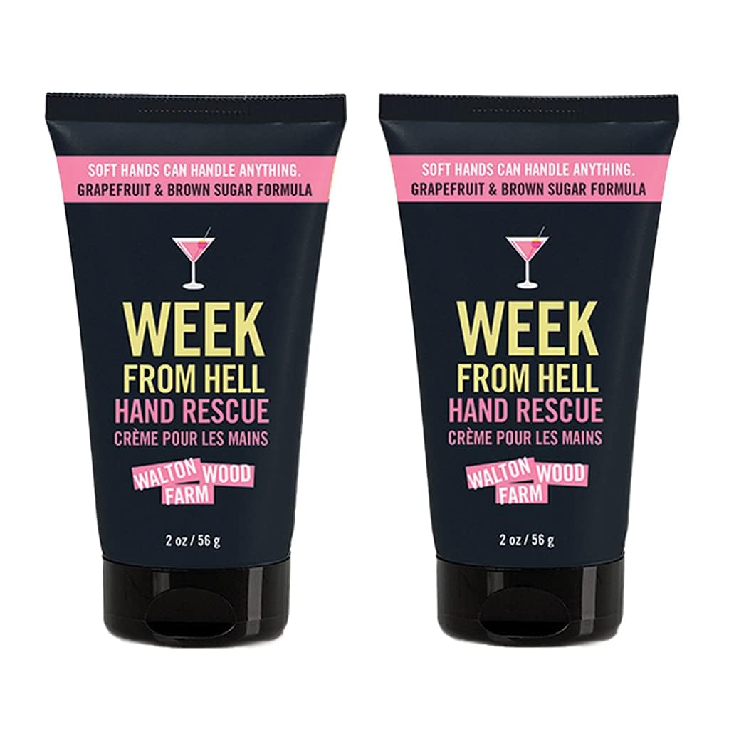 Walton Wood Farm Week from Hell hand cream in a 2oz tube for on-the-go hydration.