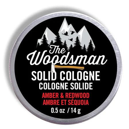 Walton Wood Farm Woodsman Mini Cologne in a compact tin for travel and daily wear