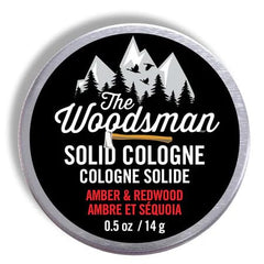 Walton Wood Farm Woodsman Mini Cologne in a compact tin for travel and daily wear