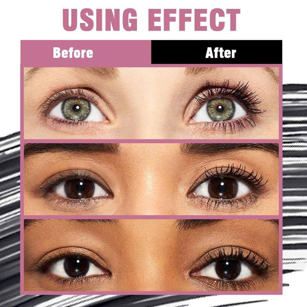 WanTuoluo curling-mascara-effect lifts and curls lashes for an awake look.