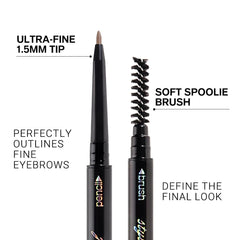 WanTuoluo spoolie brush demonstrates effortless brow grooming and blending.